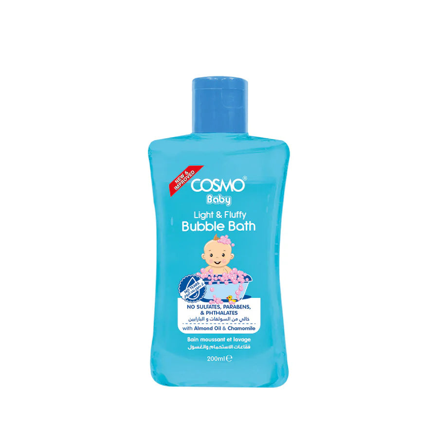Cosmo Light & Fluffy Baby Bubble Bath Nourishing Foamy Bath for Little Ones 500ml